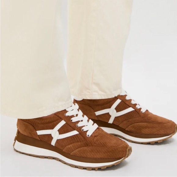 🔥 Veronica Beard Valentina Hazelwood Corduroy Sneakers EUC - Picture 10 of 16